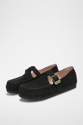Mocassins cuir suédé Maria - Noir