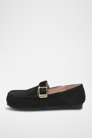 Mocassins cuir suédé Maria - Noir