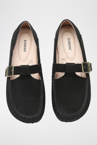 Mocassins cuir suédé Maria - Noir