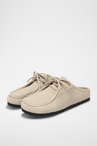 Suèdeleren Muiltjes Yancy - Beige
