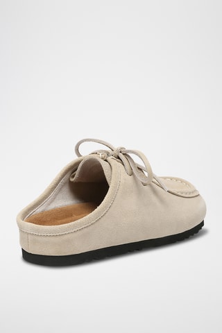 Suèdeleren Muiltjes Yancy - Beige