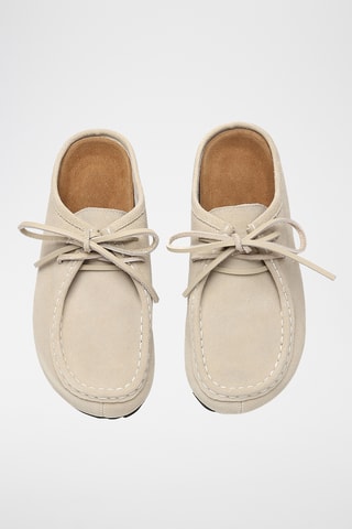 Suèdeleren Muiltjes Yancy - Beige