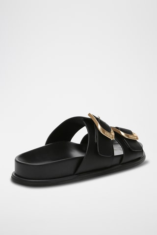 Mules en cuir Mounish - Noir