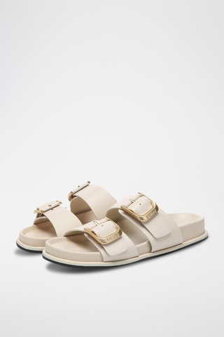 Mules en cuir Mounish - Beige