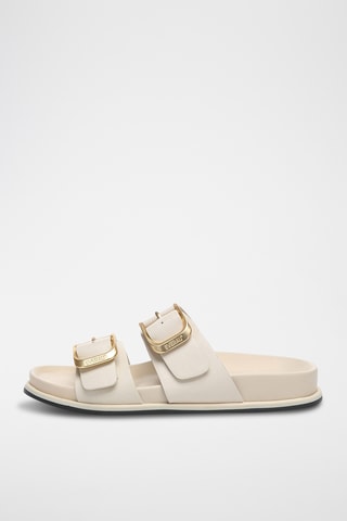 Mules en cuir Mounish - Beige