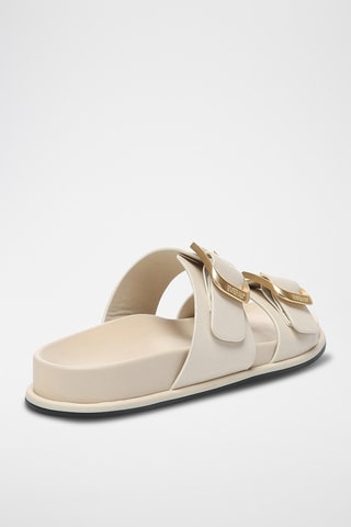 Mules en cuir Mounish - Beige