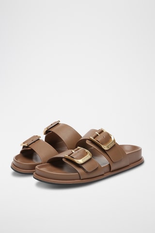 Mules en cuir Mounish - Marron
