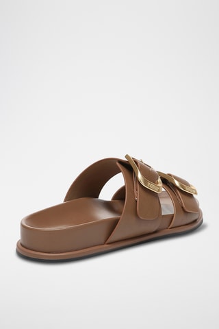 Mules en cuir Mounish - Marron