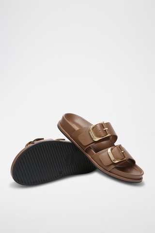 Mules en cuir Mounish - Marron
