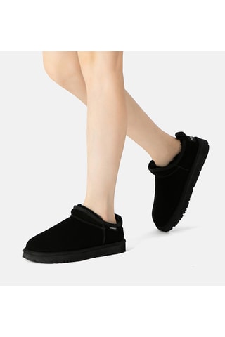 Mules en nubuck Quail - Noir
