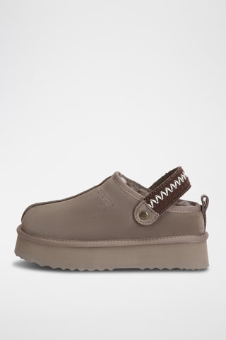 Suèdeleren Platform Clogs Maeve - Bruin