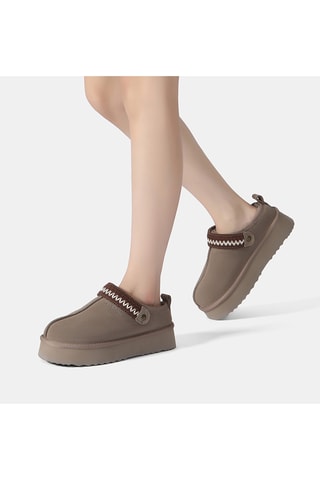 Suèdeleren Platform Clogs Maeve - Bruin