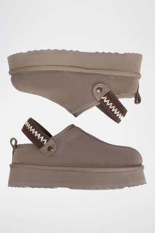 Suèdeleren Platform Clogs Maeve - Bruin