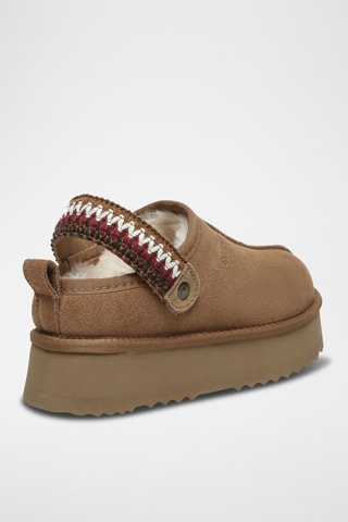 Suèdeleren Platform Clogs Maeve - Bruin