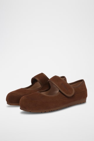 Ballerines en cuir suédé Malia - Marron