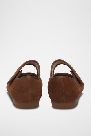 Ballerines en cuir suédé Malia - Marron