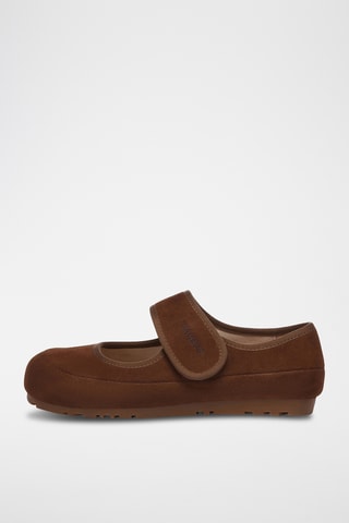 Ballerines en cuir suédé Malia - Marron
