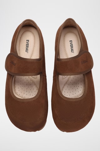 Ballerines en cuir suédé Malia - Marron