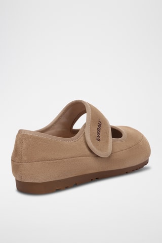 Suèdeleren Ballerina’s Malia - Beige