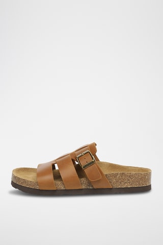 Mules en cuir Yates - Marron