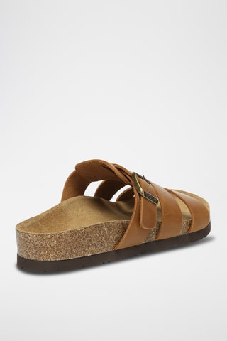 Mules en cuir Yates - Marron