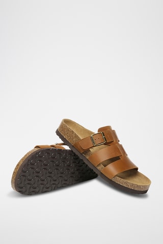 Mules en cuir Yates - Marron