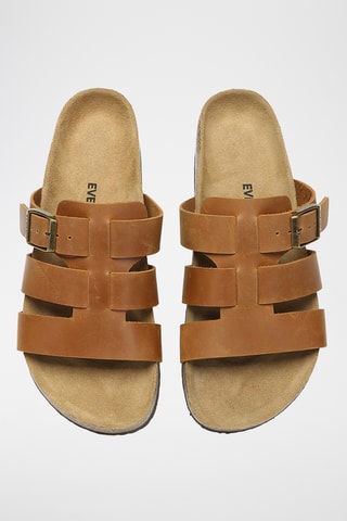 Mules en cuir Yates - Marron