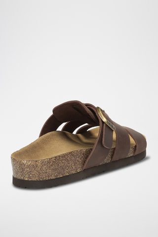 Mules en cuir Yates - Marron