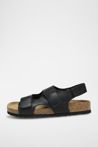 Sandales en cuir Yelena - Noir