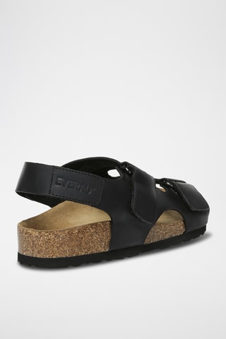 Sandales en cuir Yelena - Noir