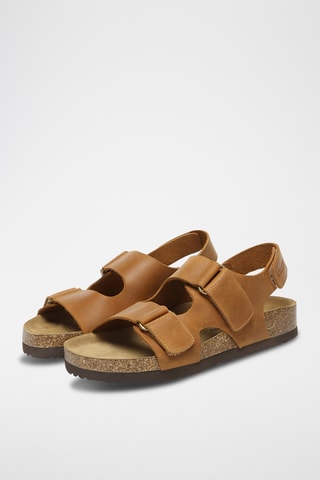 Sandales en cuir Yelena - Marron