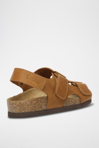 Sandales en cuir Yelena - Marron