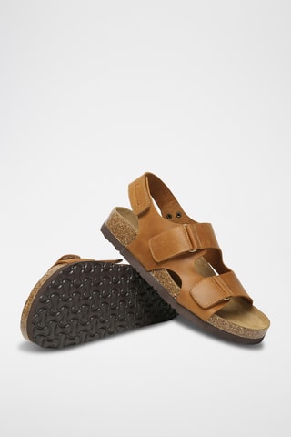 Sandales en cuir Yelena - Marron