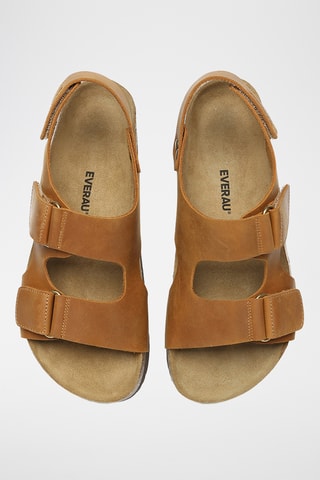 Sandales en cuir Yelena - Marron
