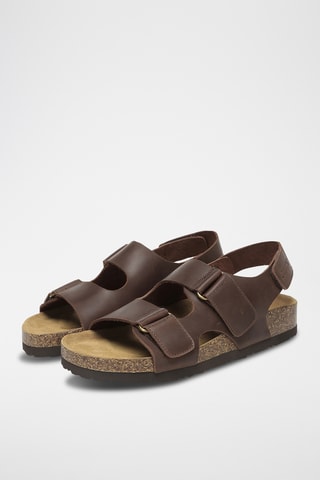 Sandales en cuir Yelena - Marron