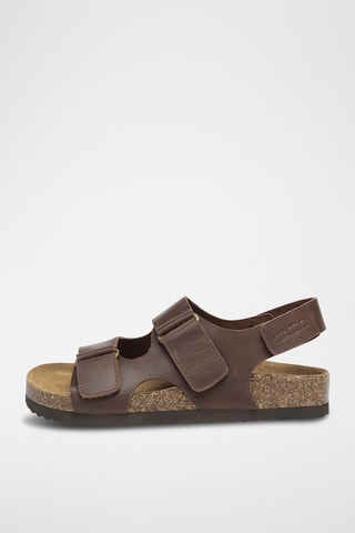 Sandales en cuir Yelena - Marron