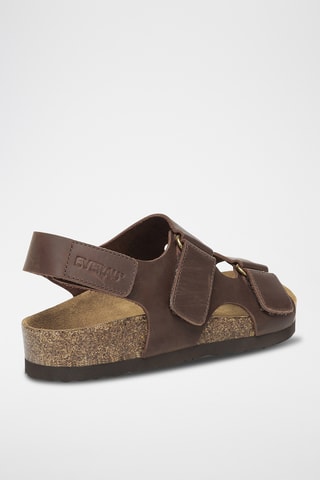 Sandales en cuir Yelena - Marron