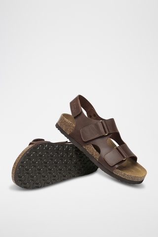 Sandales en cuir Yelena - Marron