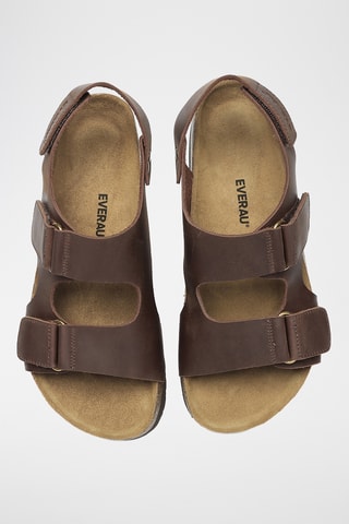 Sandales en cuir Yelena - Marron