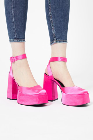 Chaussures à talons plateforme Rose