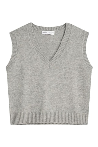 Pull sans manches - Gris clair chiné