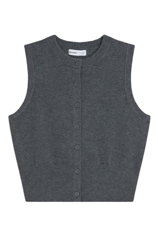 Gilet sans manches - Gris chiné