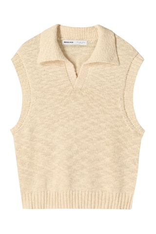 Gilet sans manches - Ecru