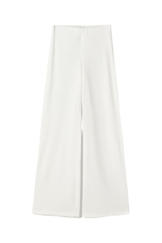 Pantalon wide legs - Ecru