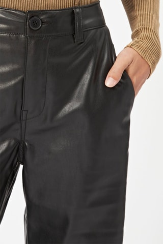 Pantalon wide legs taille haute Noir