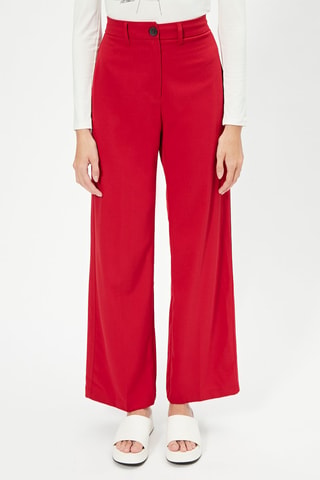 Pantalon wide legs 
Rouge