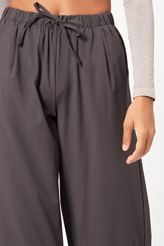 Pantalon fluide taille haute - Anthracite