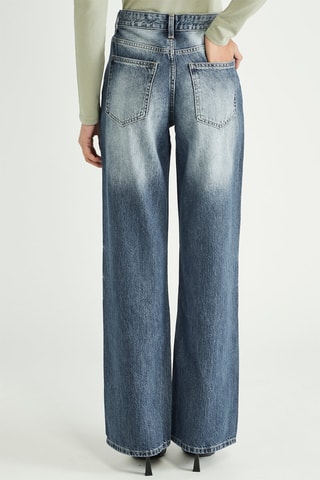 Jean taille haute - Bleu