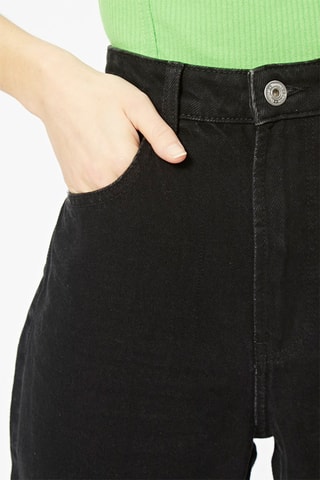 Jean mom taille haute Noir