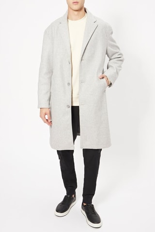 Manteau - Gris clair chiné